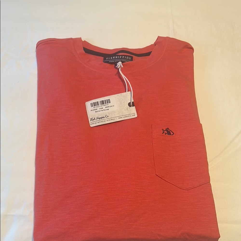 FISHHIPPIE Pink Short Sleeve Tee Vibrant Style
